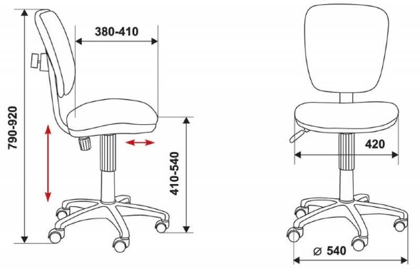 Компьютерное кресло Бюрократ Ch-204NX