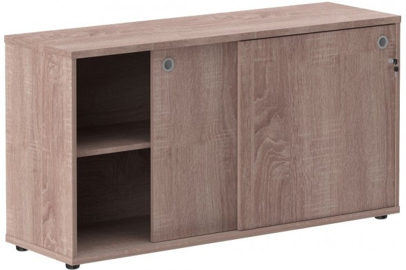 Шкаф низкий со слайд дверьми XLC 1443 Дуб Сонома 1406х430х750 XTEN