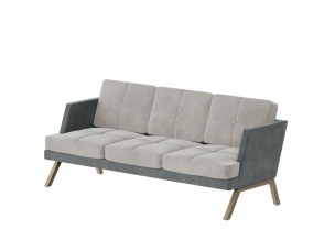 Алдо Диван трёхместный с декором из пуговиц ALDB-03L 2010*875*890