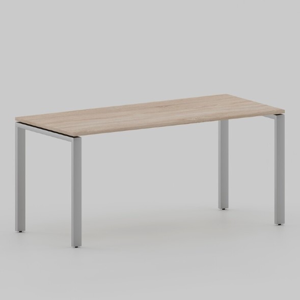 Стол Лофт 1400х600 на П-образных опорах, серый