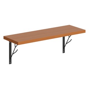 Полка с полкодержателями SH2-TREE 630х210х222 COFFEE