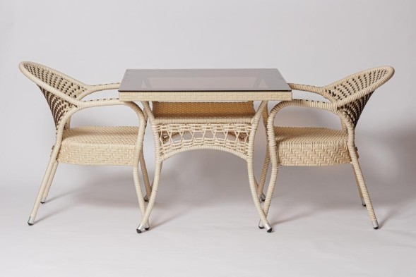 Стол для дачи FM-2001, 850*850 белый