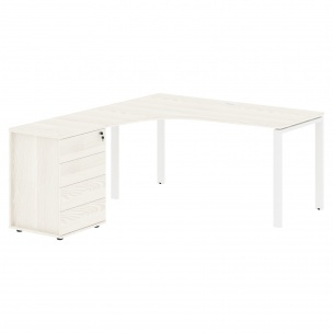 Стол эргономичный с тумбой EUCET 1518(L) 1560х1880х750 EDIS