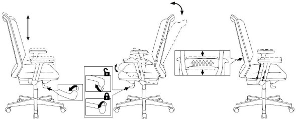Кресло Бюрократ MC-W611N 
