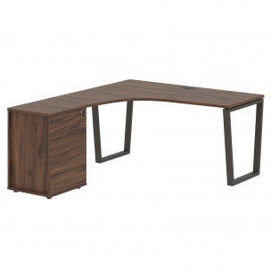 Стол эргономичный с тумбой EVCET 1518(L) 1560х1880х750 EDIS