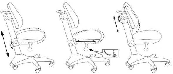 Детское кресло Бюрократ KD-2 однотонный