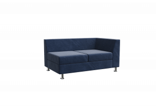 Прайм Секция с подлокотником двухместная левая PR.SP-2 (L) 1300*770*720