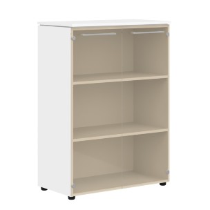 Шкаф со стеклянными дверьми MMC 85.2 854х423х1188 MORRIS TREND