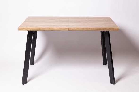 Стол раздвижной HAGEN 120, Дуб Канзас/Коричневый/Черный Текстурный