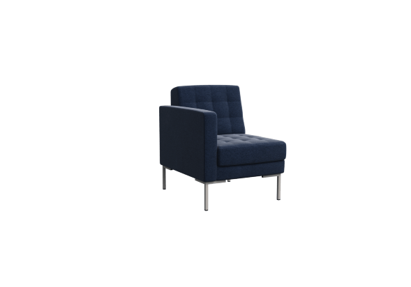 Forest Секция с подлокотником одноместная FR-SP-01 (R) 690*800*840